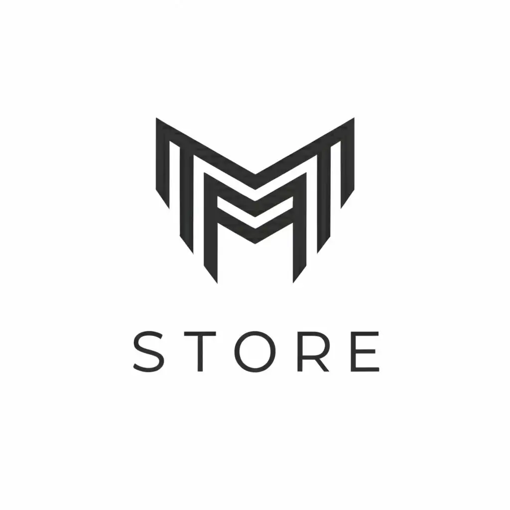 a logo design,with the text "m-store", main symbol:logo for store application,Minimalistic,clear background