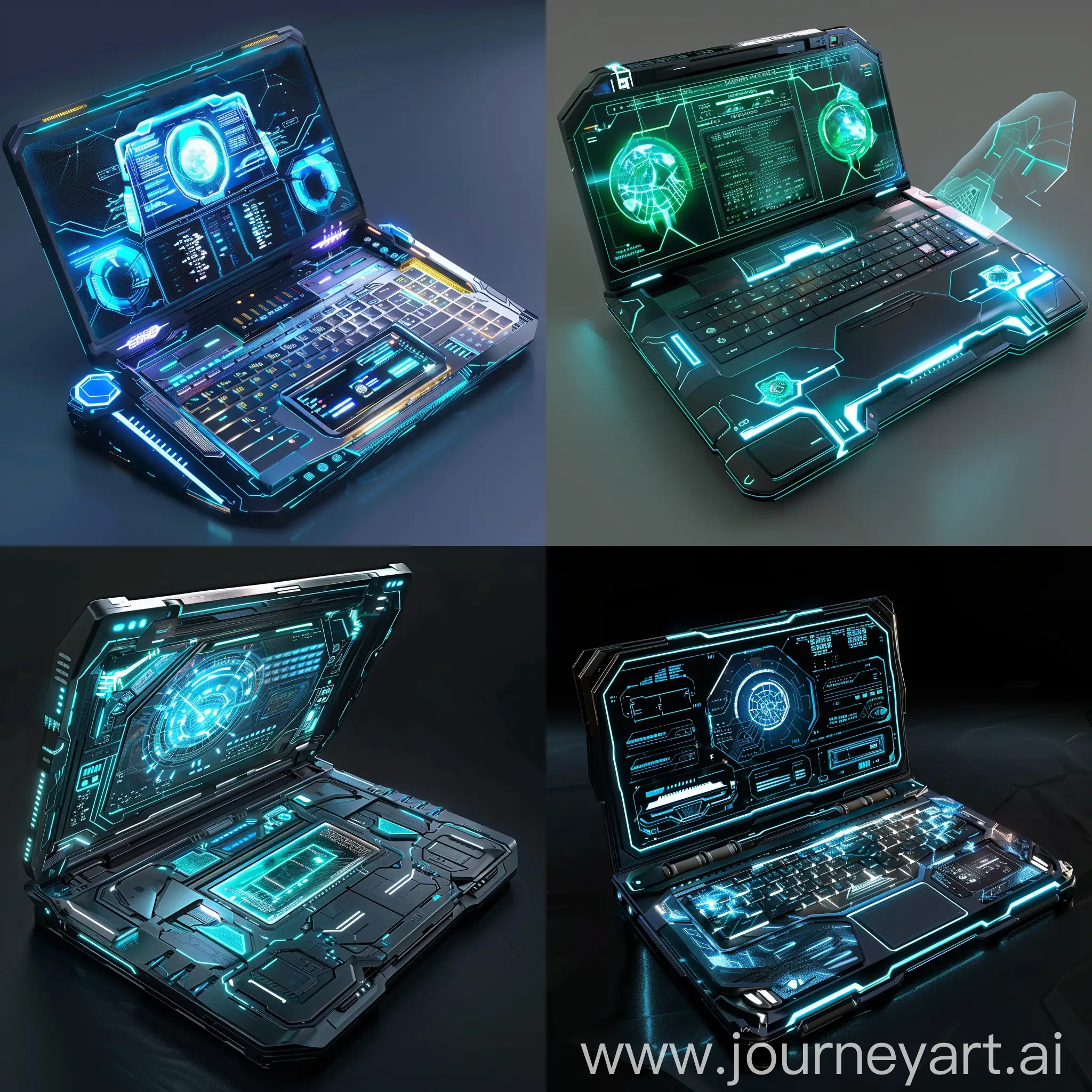 Futuristic-SciFi-Laptop-with-Quantum-Processor-and-Holographic-Display