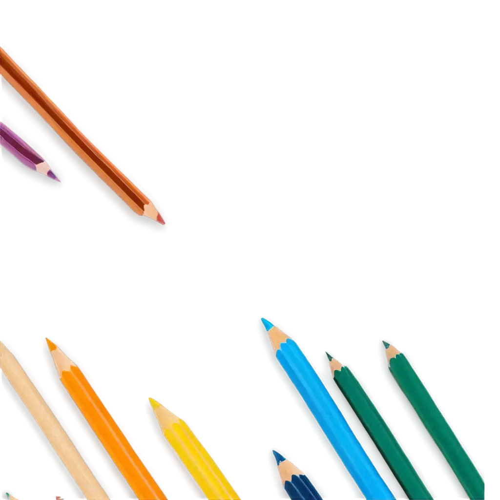 Vibrant-Collection-of-Colored-Pencils-and-Paper-Enhanced-PNG-Image
