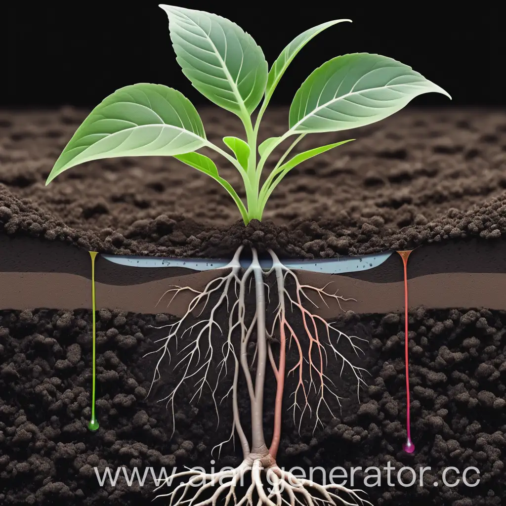 Schematic-View-of-Plant-with-Hydrogel-Watering-System