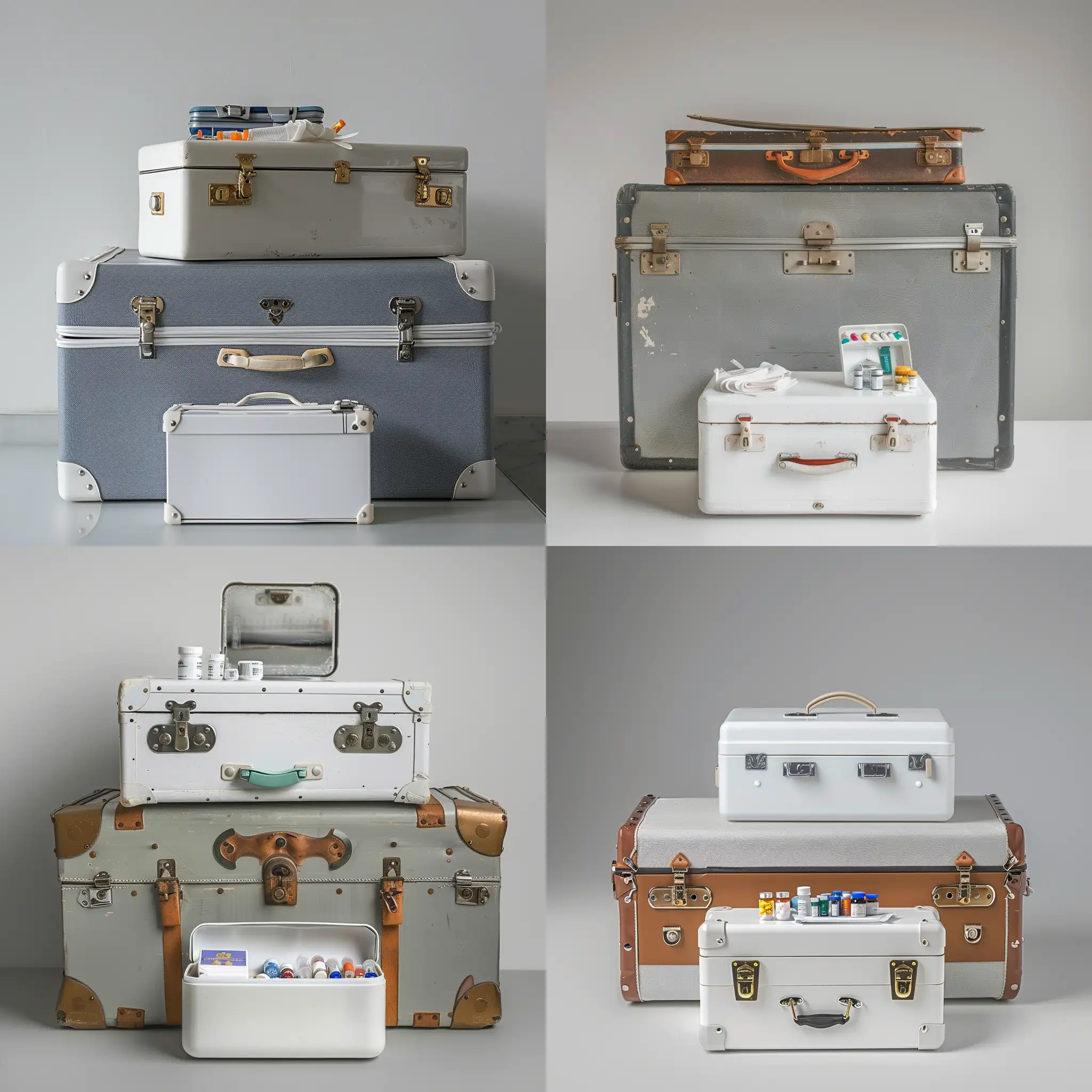 Travel-Medical-Kit-with-Large-and-Small-Suitcases