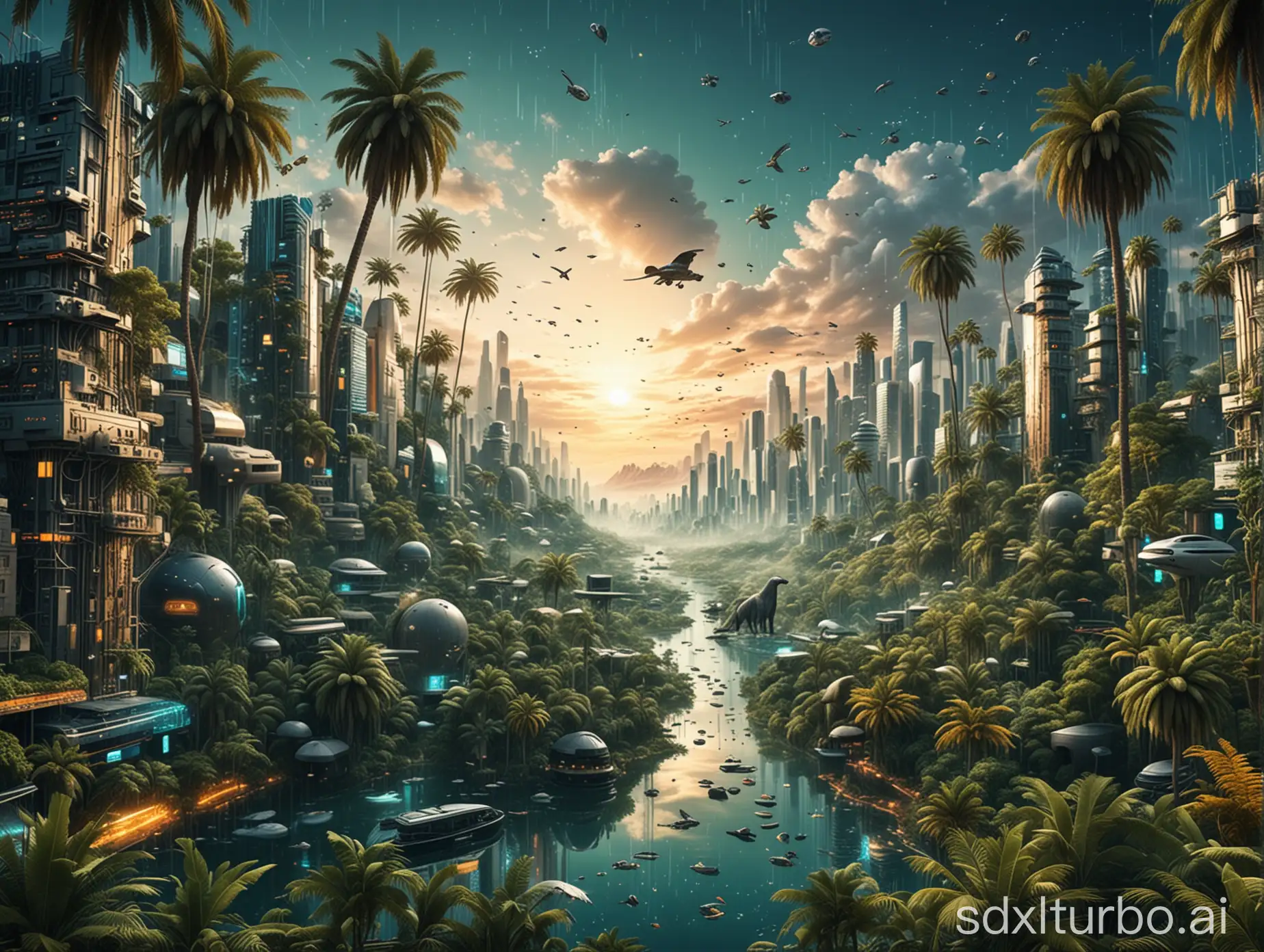 Futuristic-Engineering-City-Data-Flowing-Through-a-Jungle-Oasis