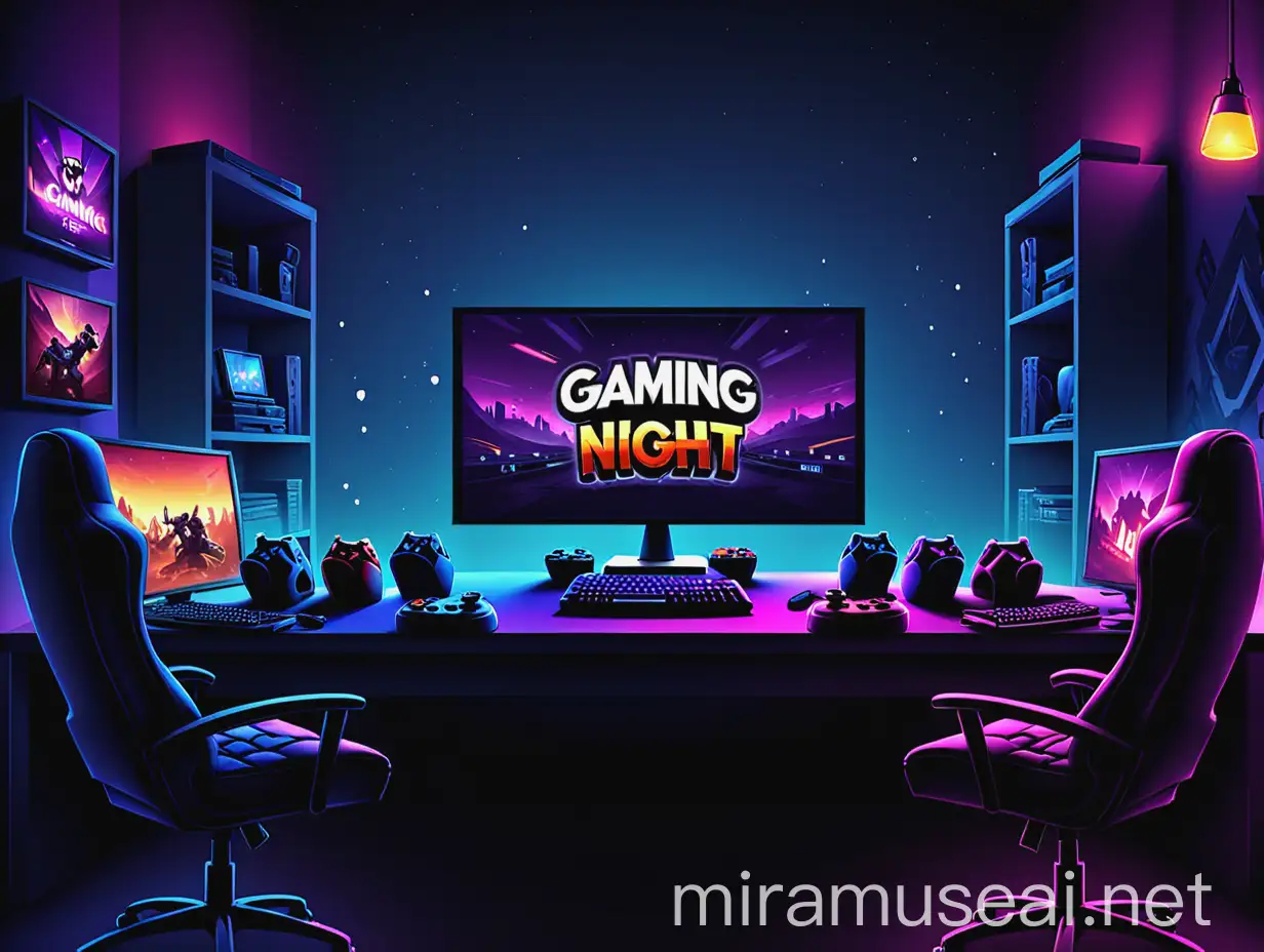 gaming night background