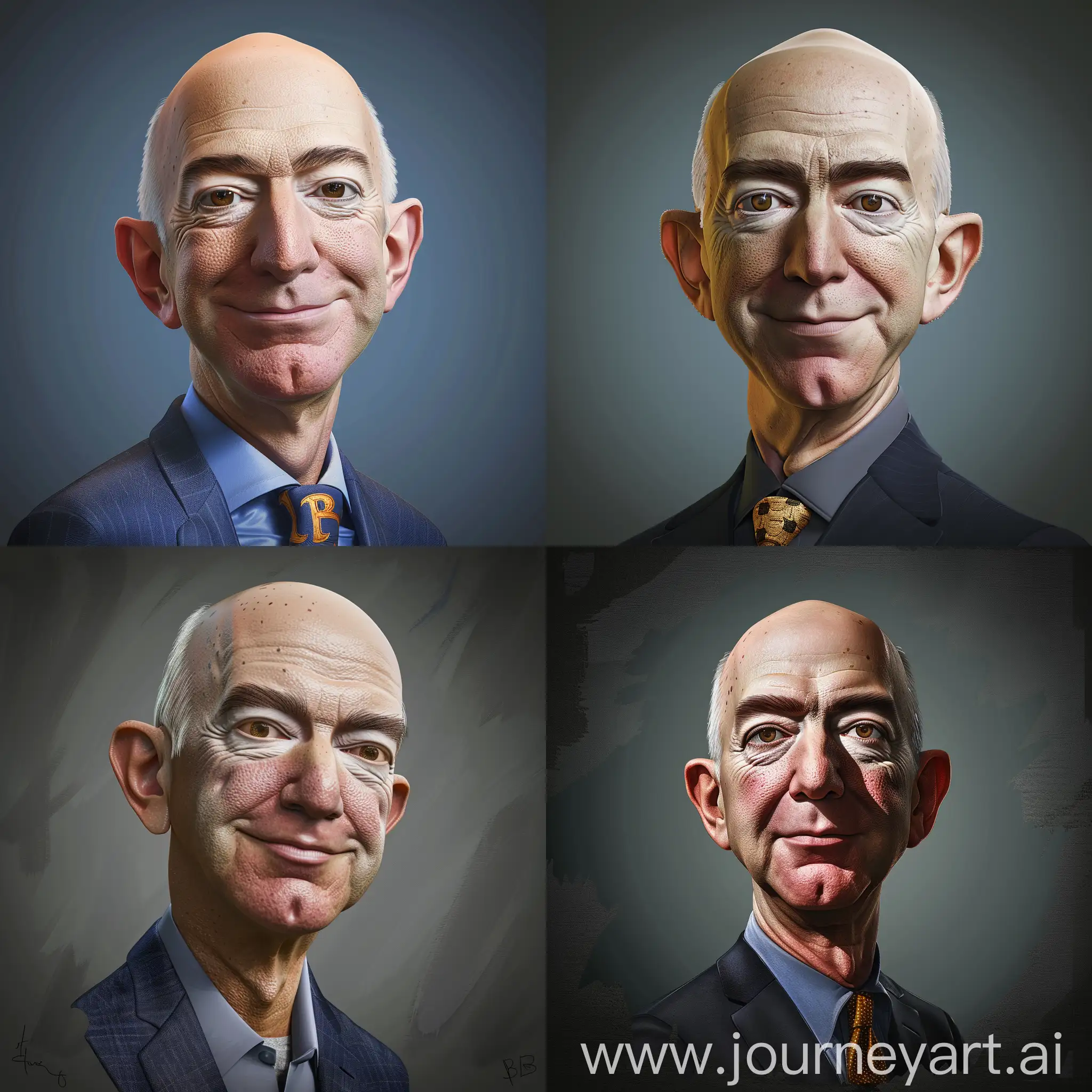 Jeff-Bezos-Caricature-Futuristic-3D-Portrait-of-the-Amazon-CEO