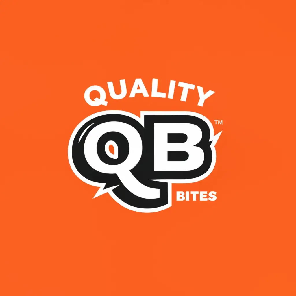 a logo design,with the text "Quality bites", main symbol:QB,Moderate,be used in Retail industry,clear background