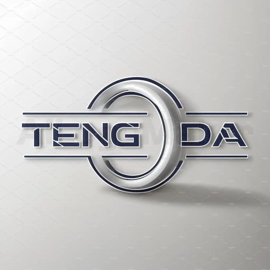 a logo design,with the text "teng da", main symbol:aluminum alloy seamless pipes,Moderate,be used in Others industry,clear background