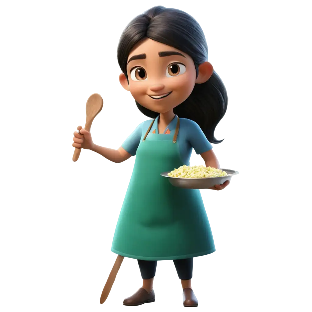 HighQuality-PNG-Avatar-Woman-Cooking-Enhance-Your-Online-Presence