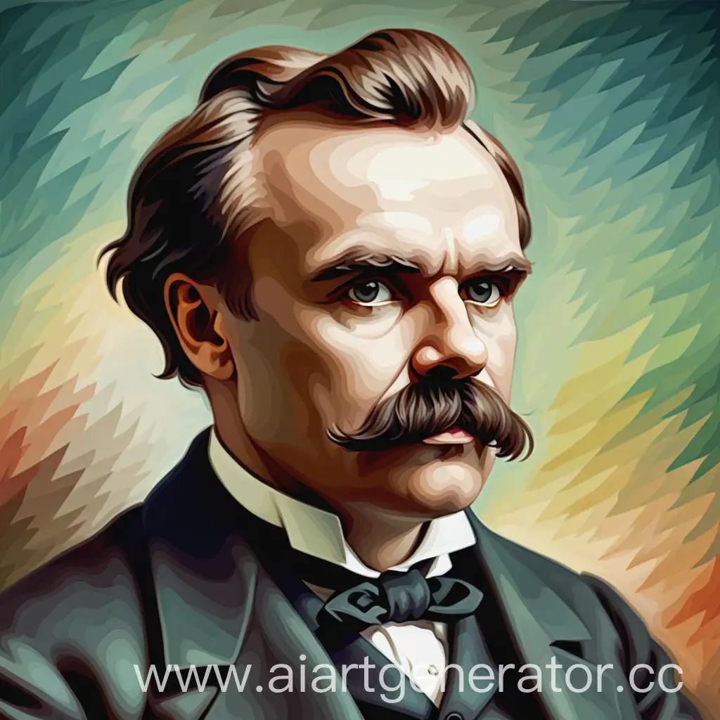 Portrait-of-Friedrich-Nietzsche-in-a-Painterly-Style