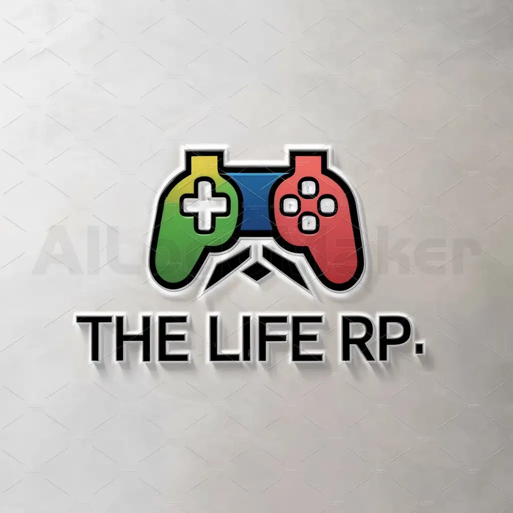 a logo design,with the text "the life rp", main symbol:Control game,Moderate,be used in gamer industry,clear background