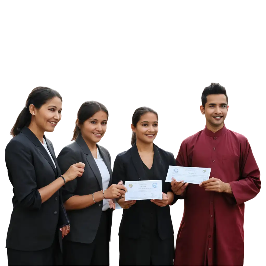 certificate distribution at gurukul in nepal