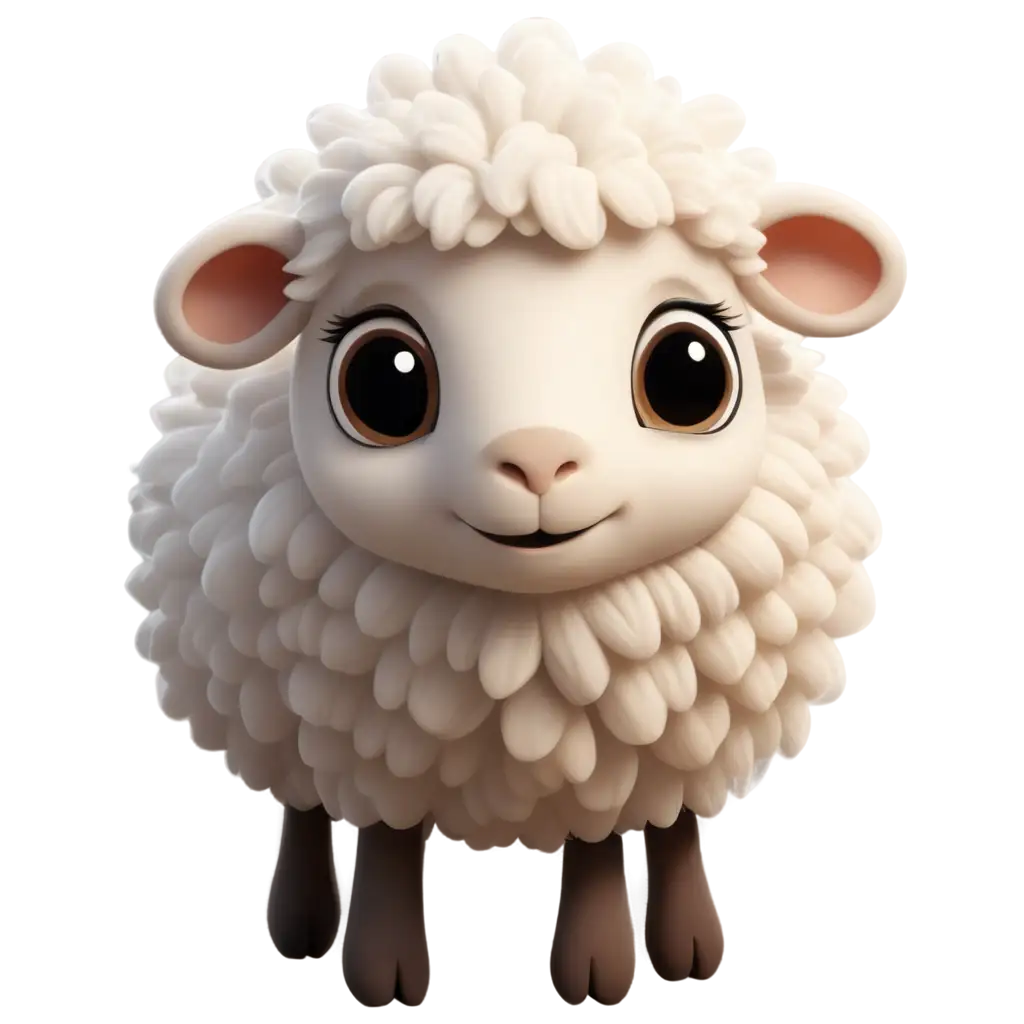 Adorable-CartoonStyle-White-Sheep-PNG-Create-Cute-Visuals-for-Childrens-Books-Websites-and-More