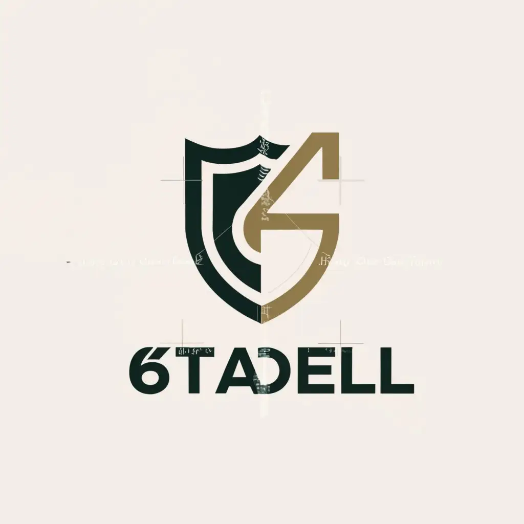 a logo design,with the text "6TADEL", main symbol:shield,Moderate,be used in Technology industry,clear background