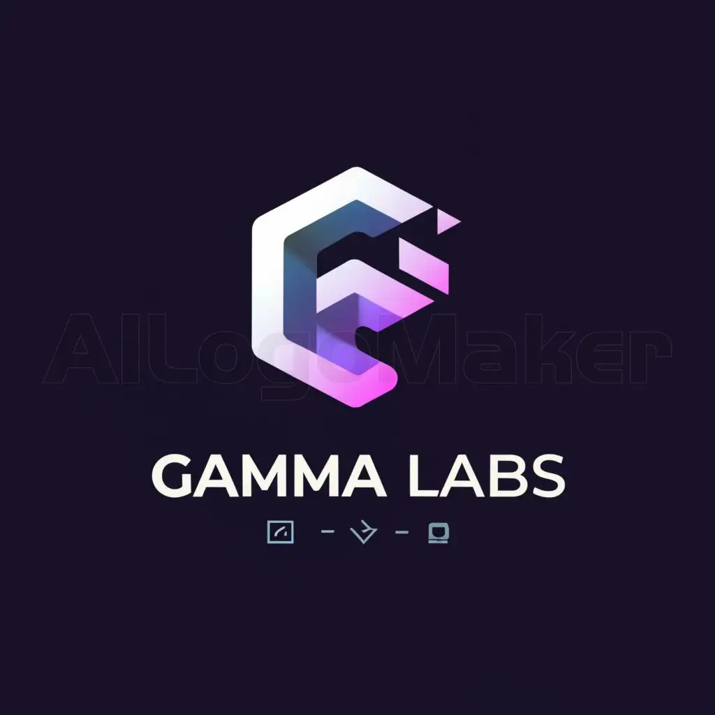 a logo design,with the text "Gamma labs", main symbol:G,Moderate,be used in Internet industry,clear background