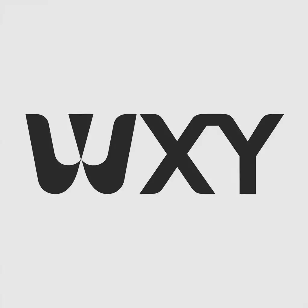 a logo design,with the text "wxy", main symbol:letters,Moderate,be used in Others industry,clear background