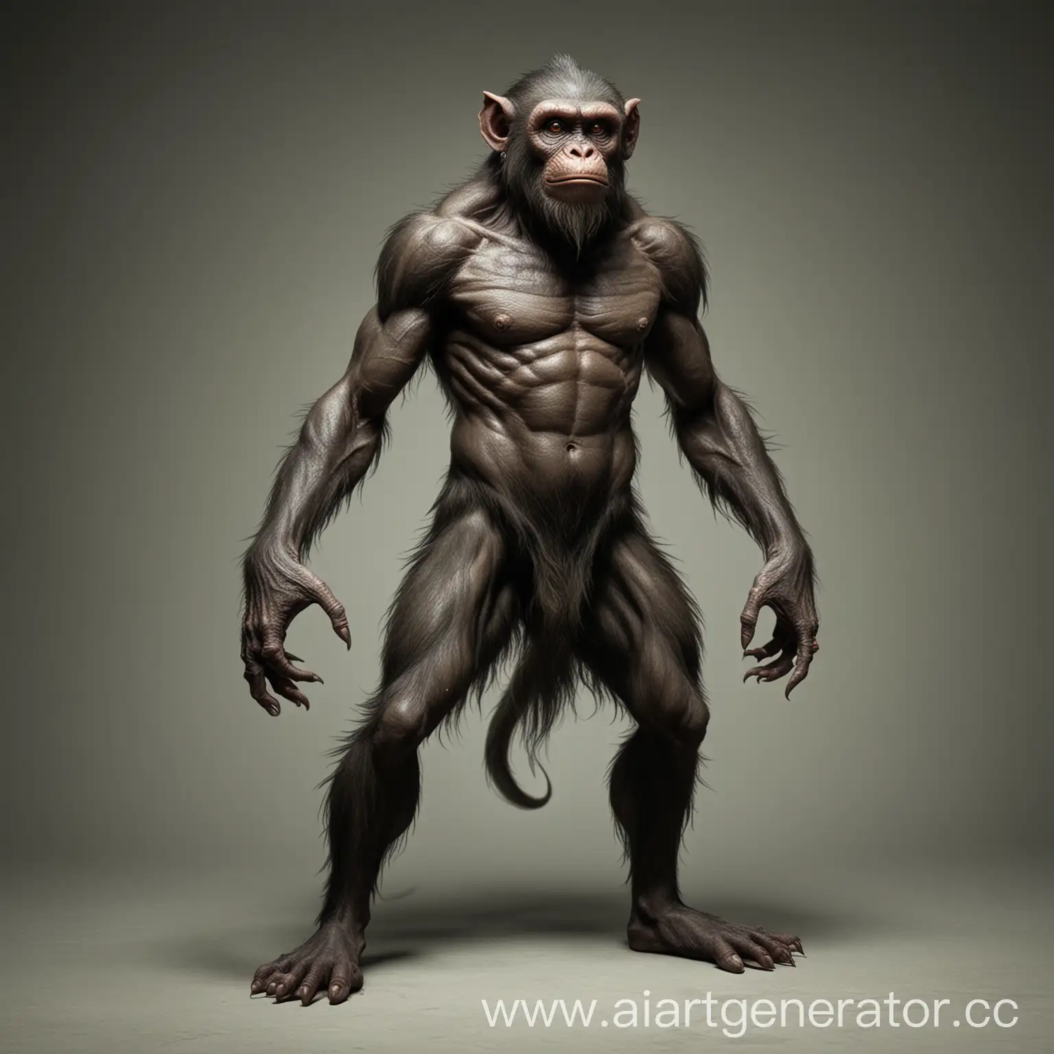 FullGrowth-Monkey-Demon-Sinister-Creature-Standing-Tall