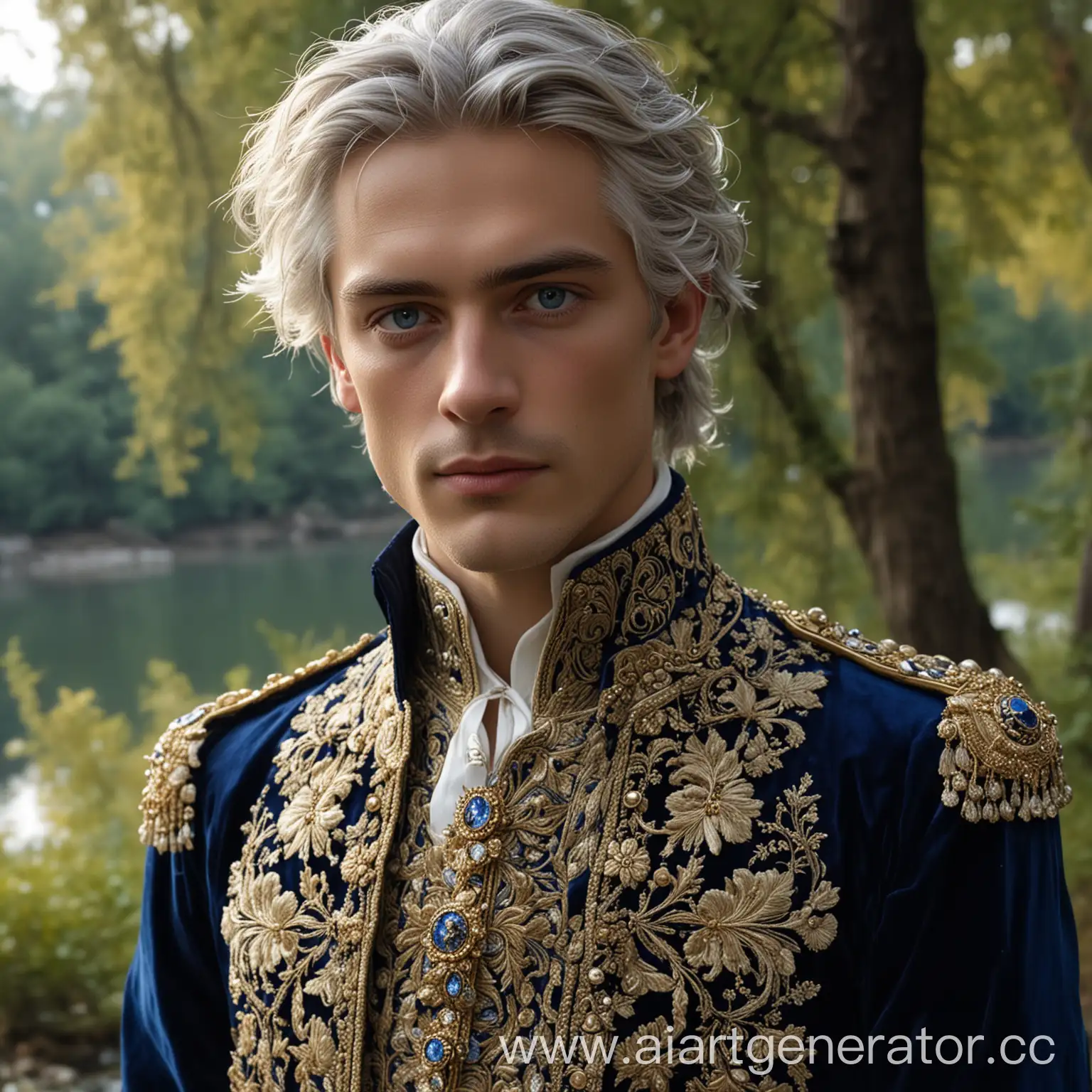 Noble-Young-Aristocrat-with-Silver-Hair-and-Blue-Eyes-in-Luxurious-Velvet-Costume