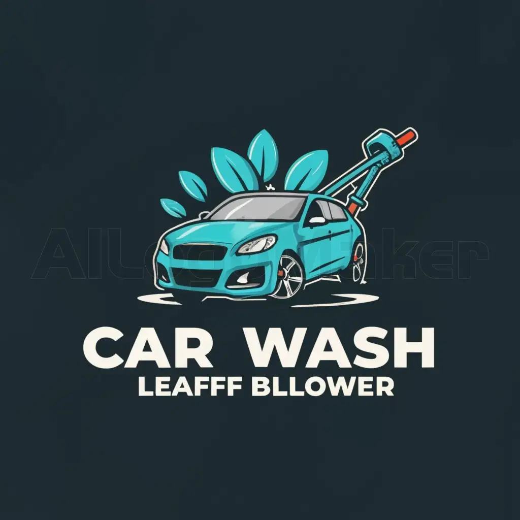 a logo design,with the text "logo for car washing company", main symbol:car with a loafa,Moderate,be used in car industry,clear background