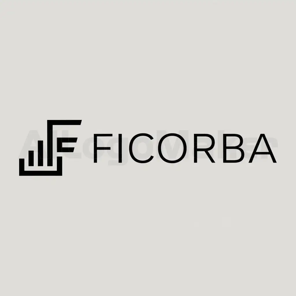 a logo design,with the text "FICORBA", main symbol:FICORBA,Minimalistic,be used in Finance industry,clear background