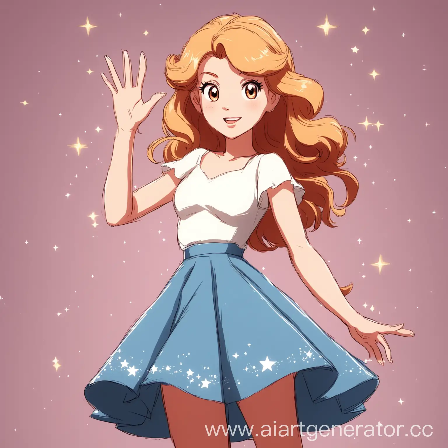 Animated-Starlet-Waving-in-Skirt