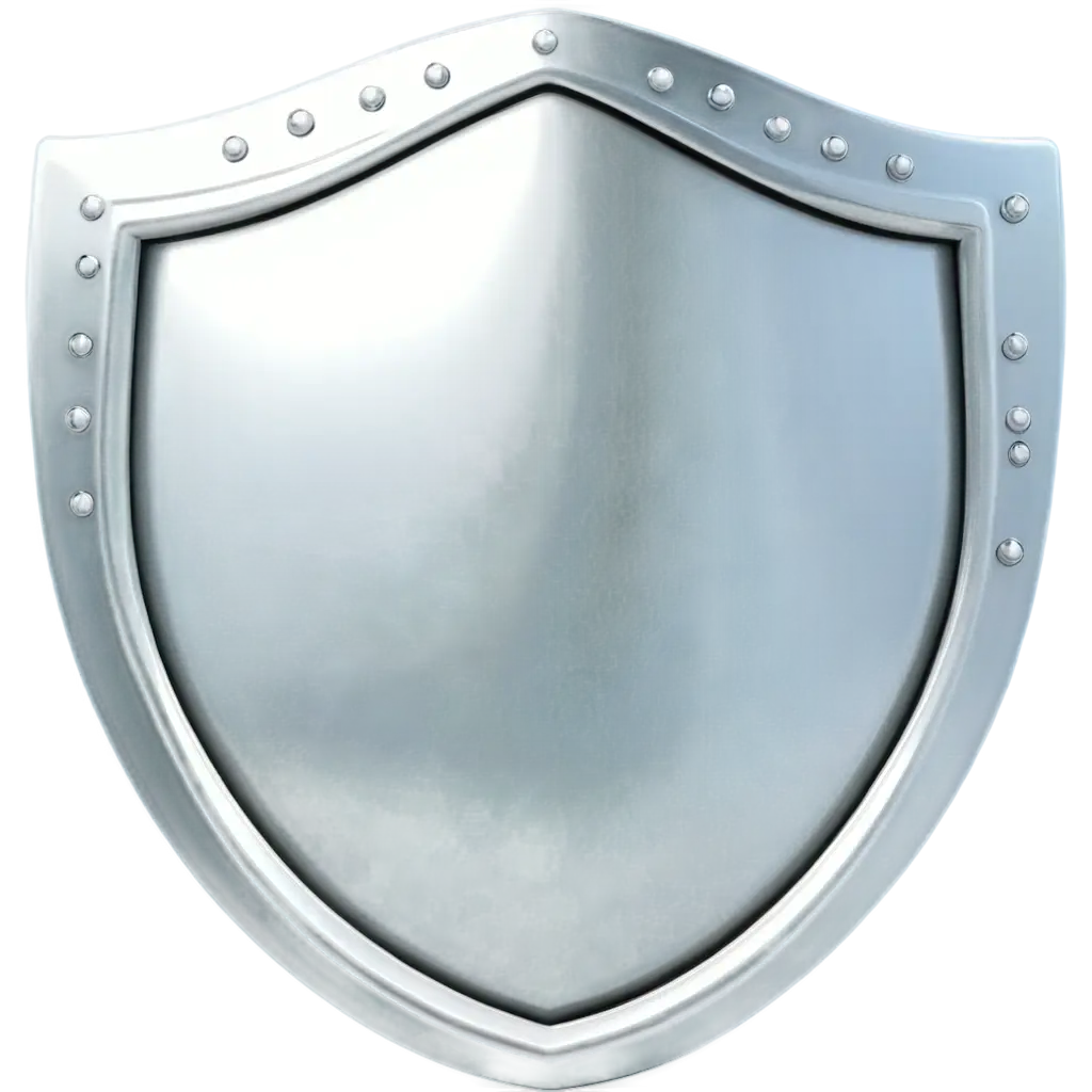 Cartoon Silver shield 