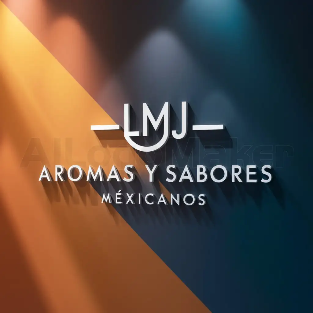 LOGO-Design-for-Aromas-and-Flavors-Mexican-LMJ-Emblem-in-Moderate-Tones-for-Restaurant-Industry