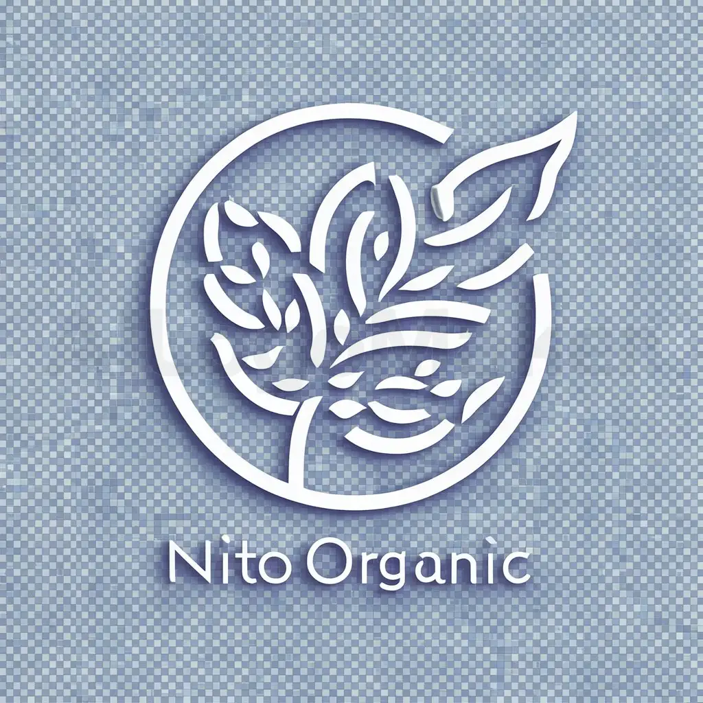 a logo design,with the text "Nito organic", main symbol:Leaf,complex,be used in Organic food industry,clear background
