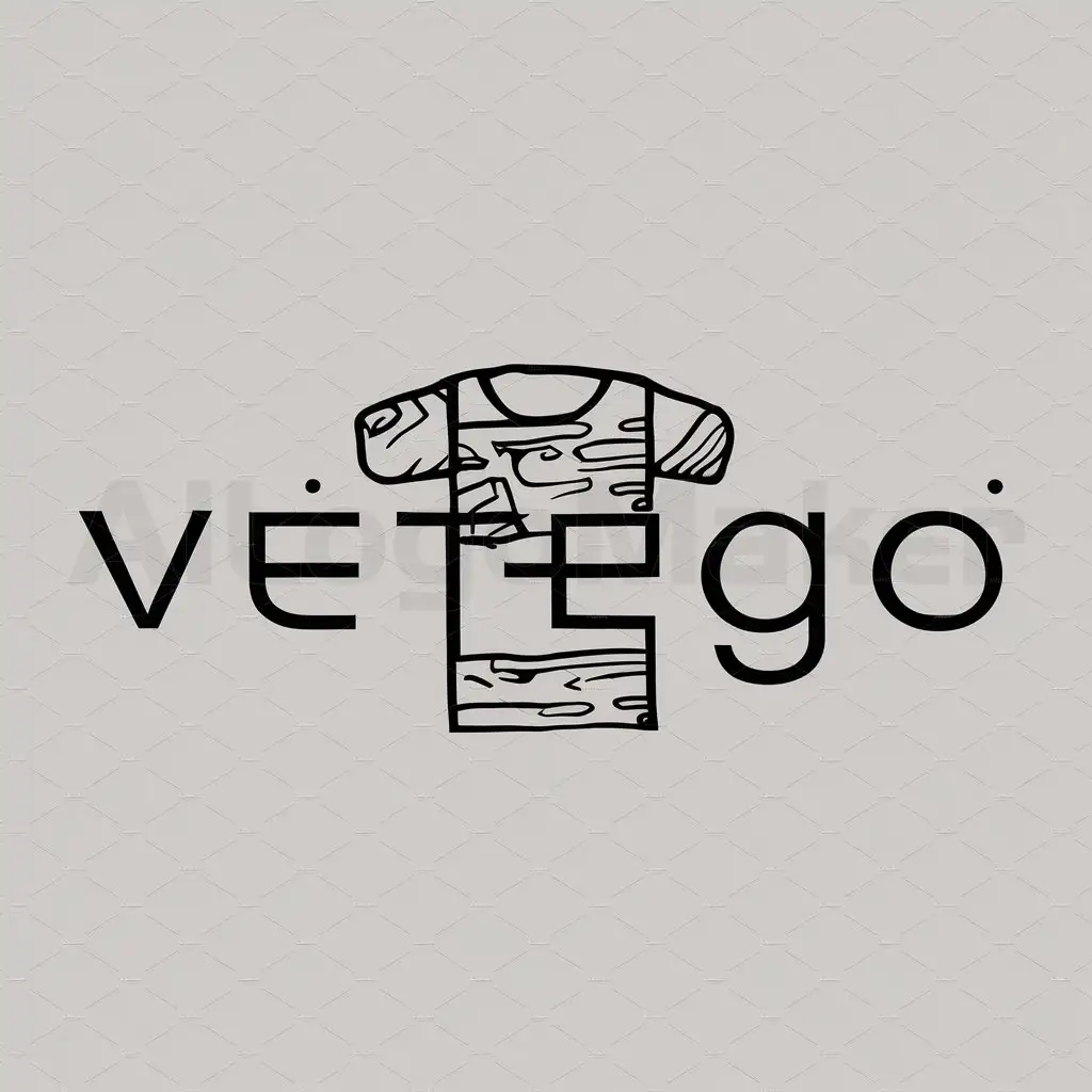 a logo design,with the text "Vetego", main symbol:Drawing and print on clothing,Minimalistic,be used in Retail industry,clear background