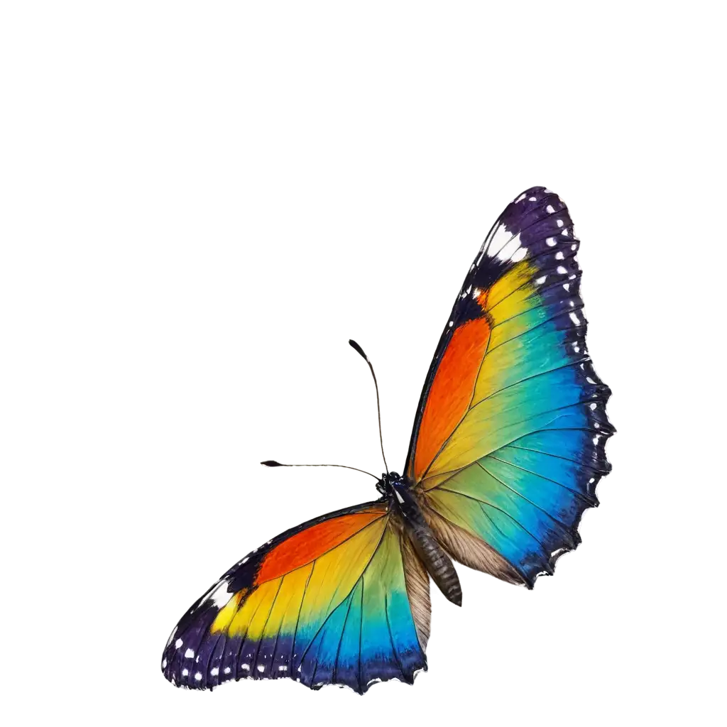 rainbow butterfly