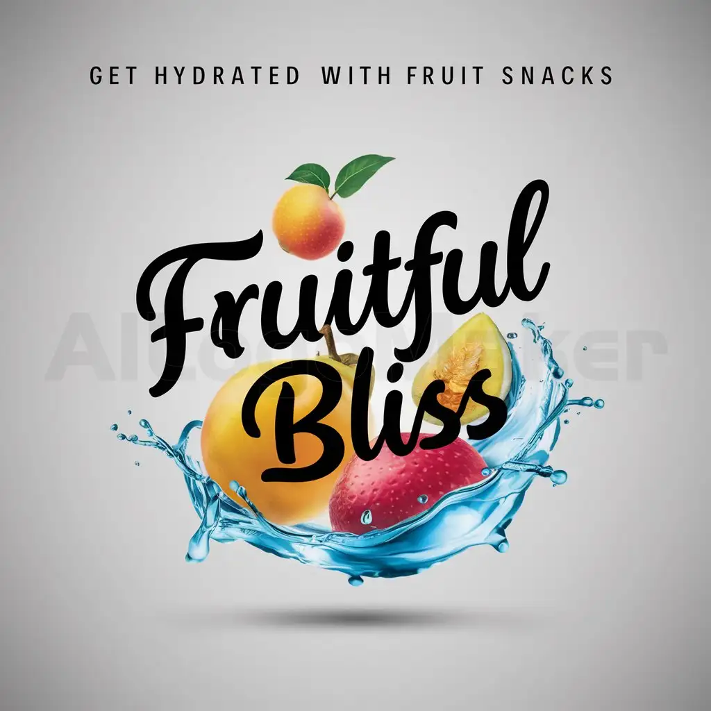LOGO-Design-For-Fruitful-Bliss-Get-Hydrated-with-Fruit-Snacks