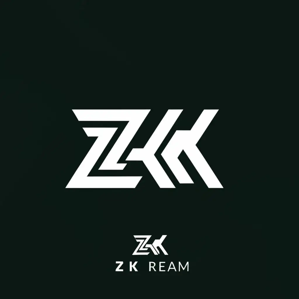 a logo design,with the text "Zk realm", main symbol:ZR,Moderate,be used in Others industry,clear background