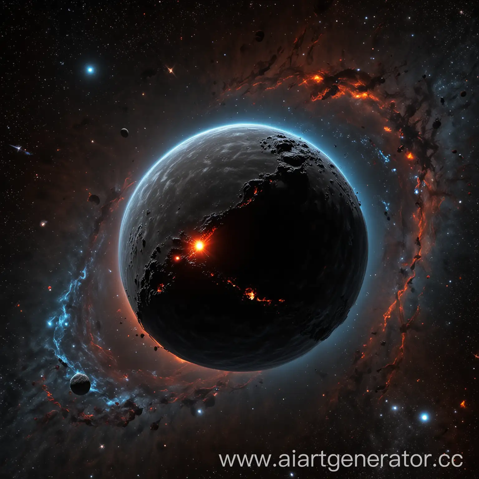Black-Planet-on-Quasar-Background