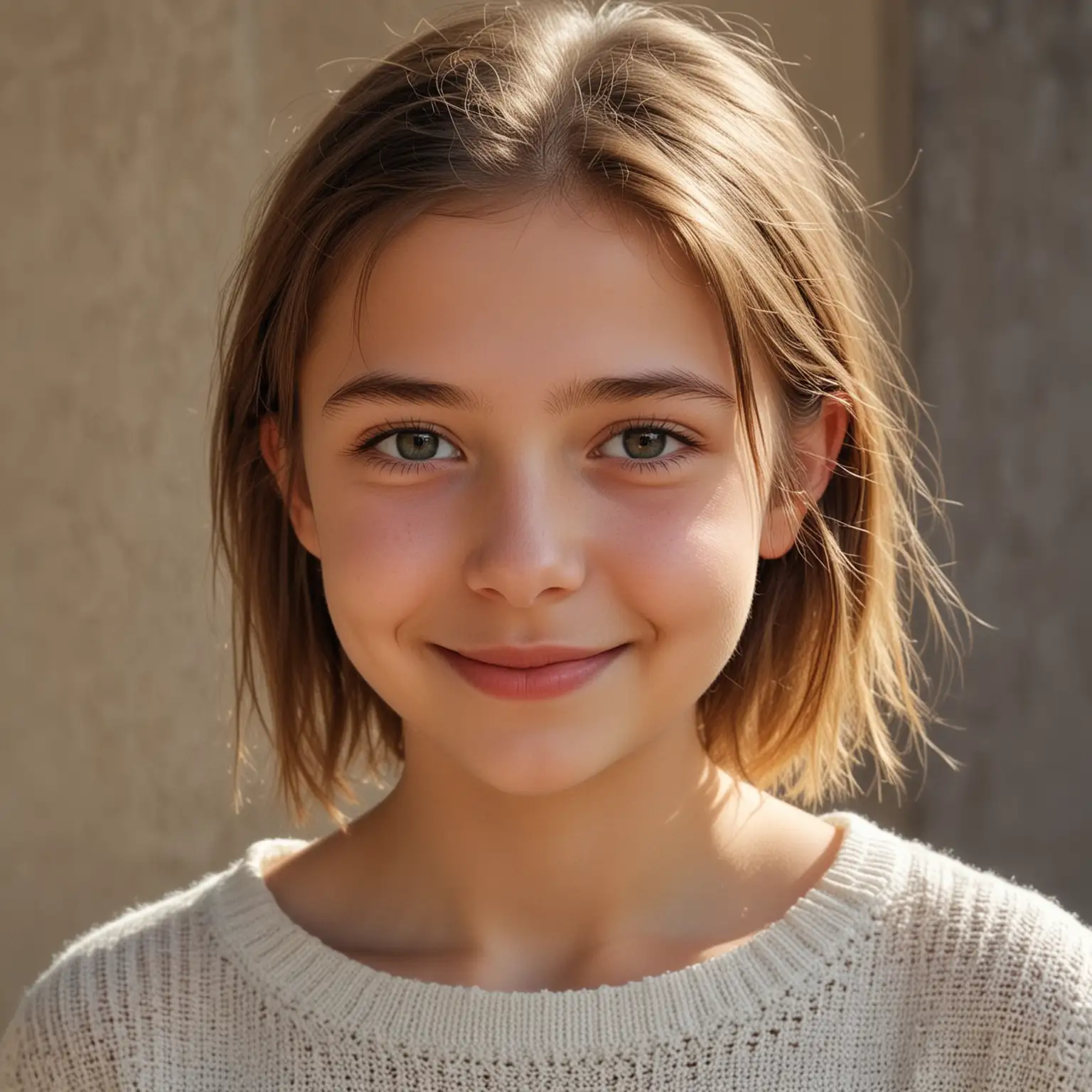 Vibrant Portrait of 14YearOld Russian Girl Milana Khametova with a Loving Smile