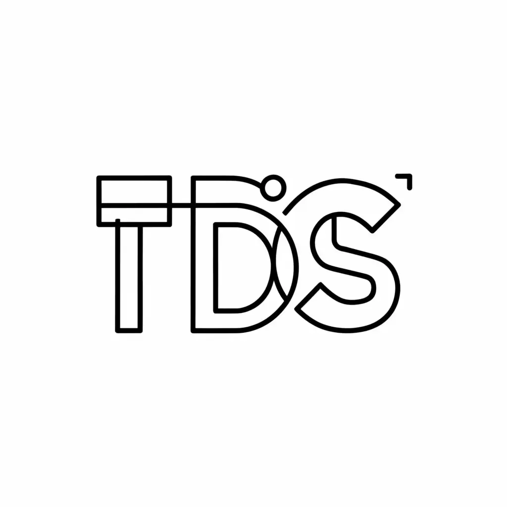 a logo design,with the text "TDS", main symbol:Laptop,Minimalistic,be used in Technology industry,clear background