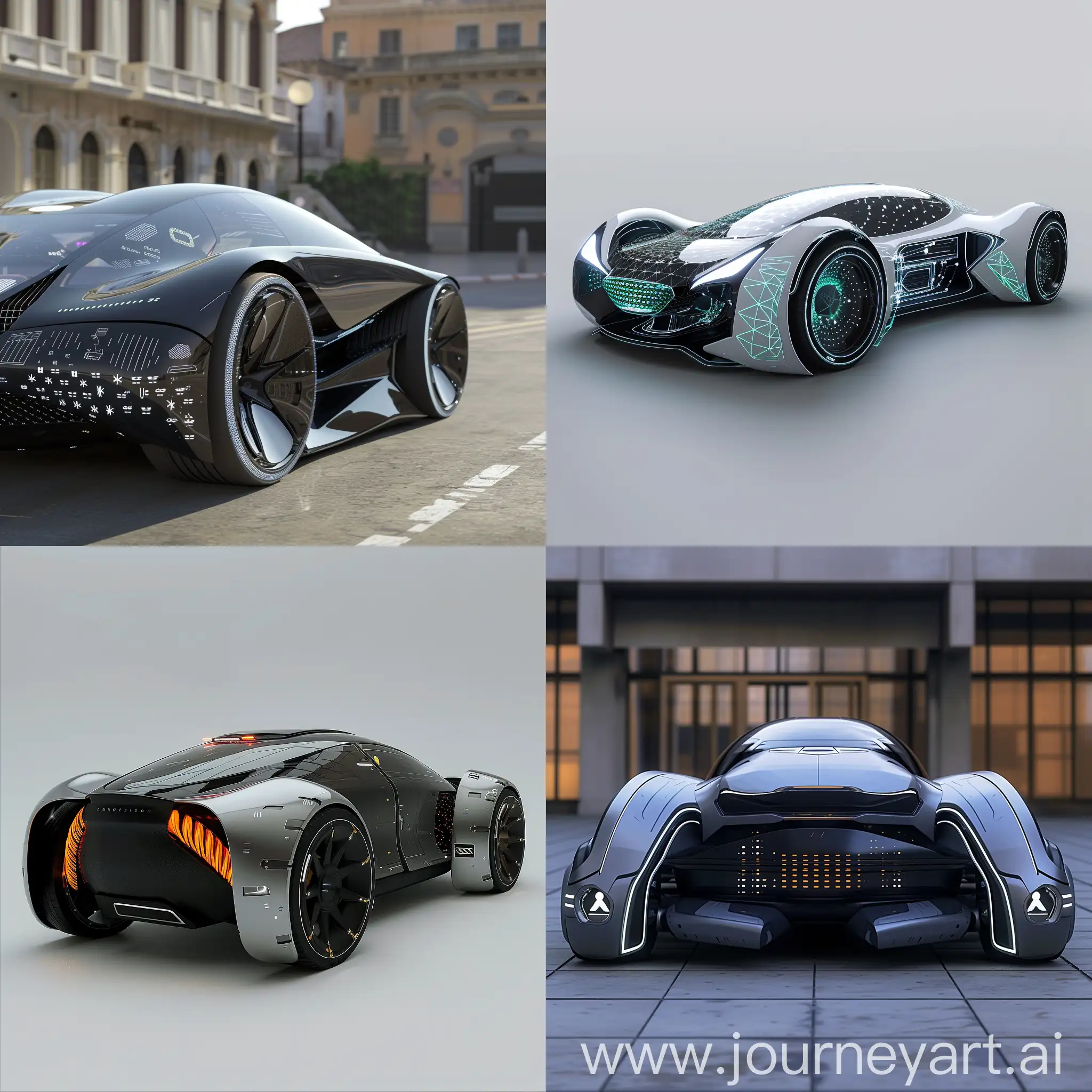 High-tech futuristic car, Autonomous Driving System, Energy-Efficient Powertrains, Regenerative Braking Systems, Active Aerodynamics, Advanced Telematics, Adaptive Suspension Systems, Smart Glass Technology, Lightweight Composite Materials, 3D-Printed Components, Wireless Charging Systems, High-Strength Steel Alloys, Corrosion-Resistant Coating, Thermal-Resistant Components:, Self-Healing Materials, Multi-Layer Insulation, Nano-Coatings, Shock-Absorbing Mounts, Modular Design, Robust Electrical Connectors, Over-Engineered Fasteners, Aerodynamic Sculpting, Interactive Lighting, Solar Panel Integration, Active Grille Shutters, Morphing Body Panels, Electrochromic Paint, Holographic Display, Lidar and Radar Systems, Flush Door Handles, Smart Wheels, Impact-Resistant Glass, Scratch-Proof Coatings, Reinforced Bumpers, All-Weather Tires, Flexible Panel Joints, UV-Resistant Clear Coat, Water Harvesting System, Dirt-Repellent Surfaces, Temperature-Adaptive Materials, Rust-Proof Underbody, unreal engine 5 --stylize 1000