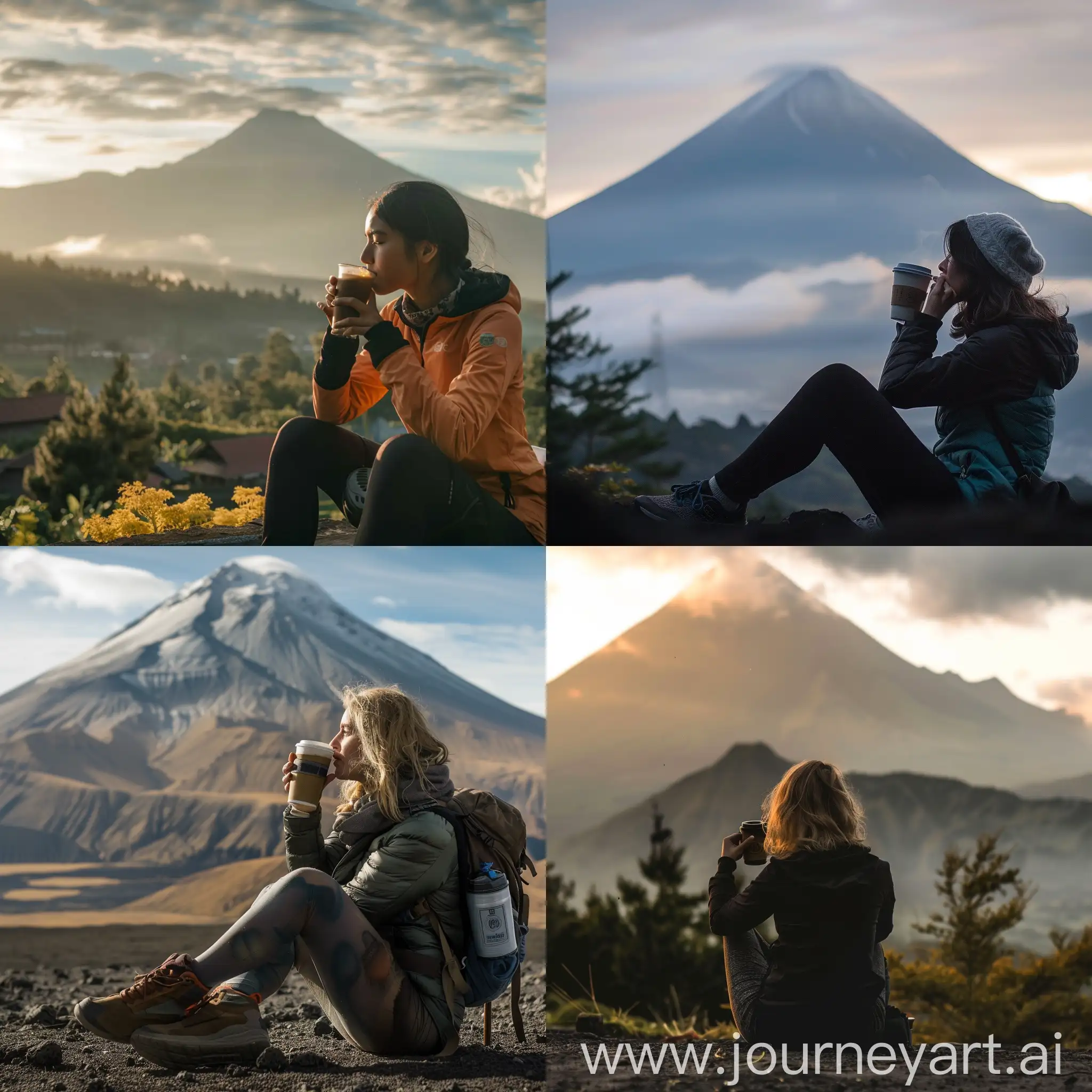 Woman-Enjoying-Coffee-with-Majestic-Mountain-View