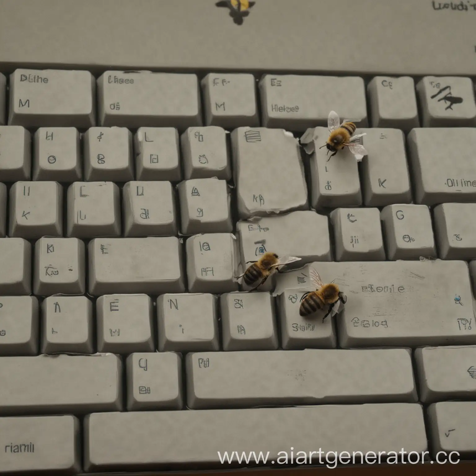 пчела билайн залетела в окно к егору 2036 и срет на клавиатуру
