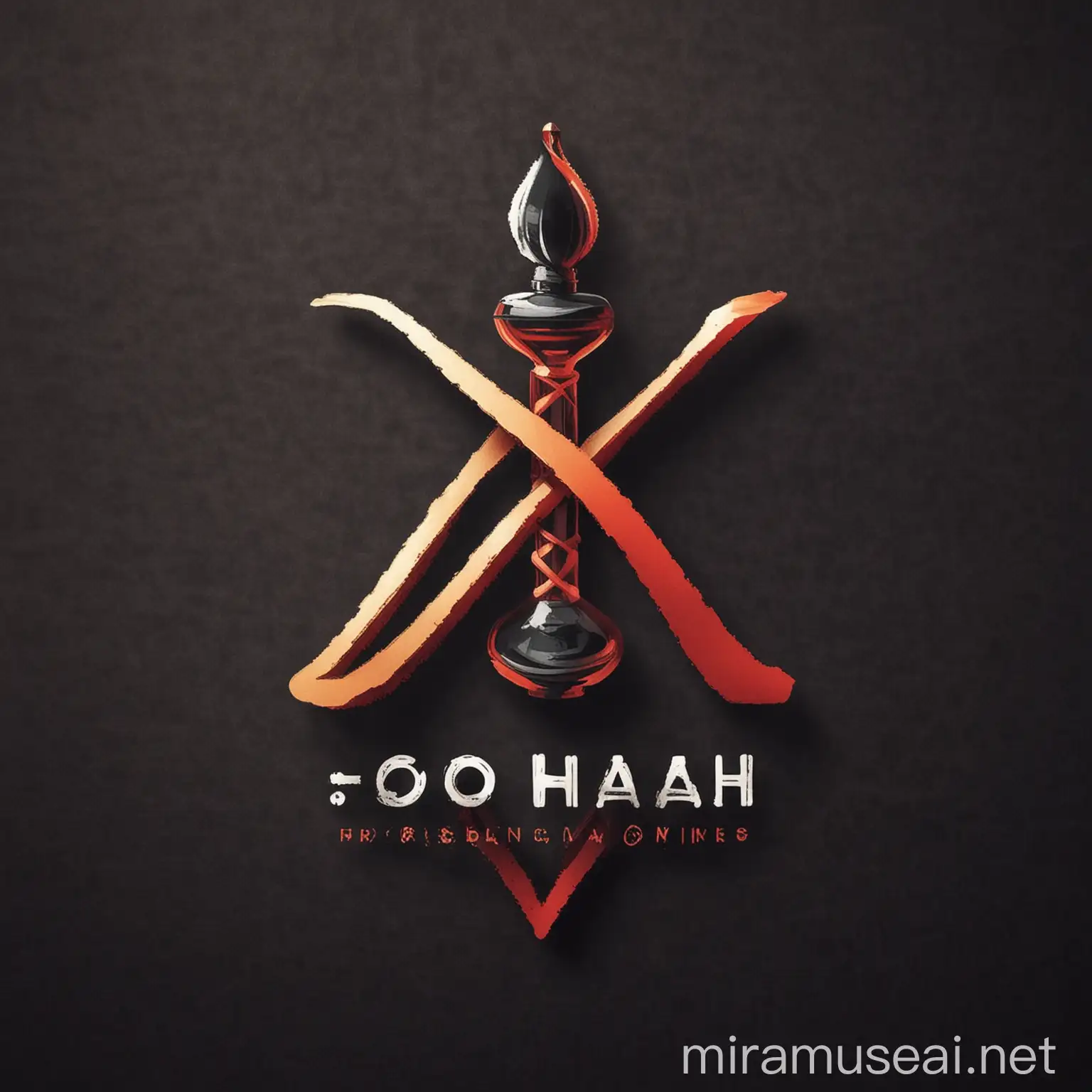 Elegant Logo Design for X Hookah Lounge Crafted Smoke Experience