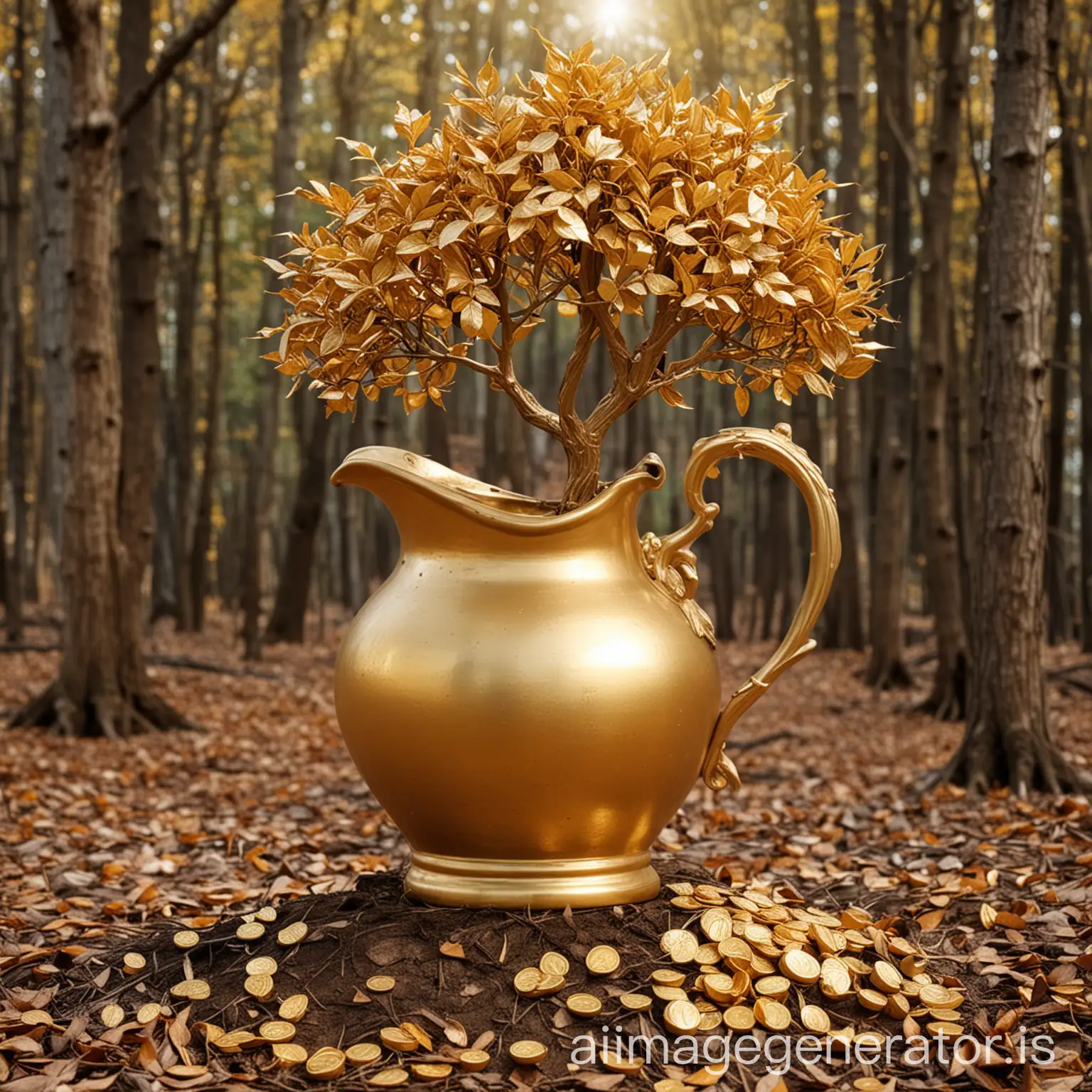 Golden-Tree-Pitcher-surrounded-by-a-World-of-Gold