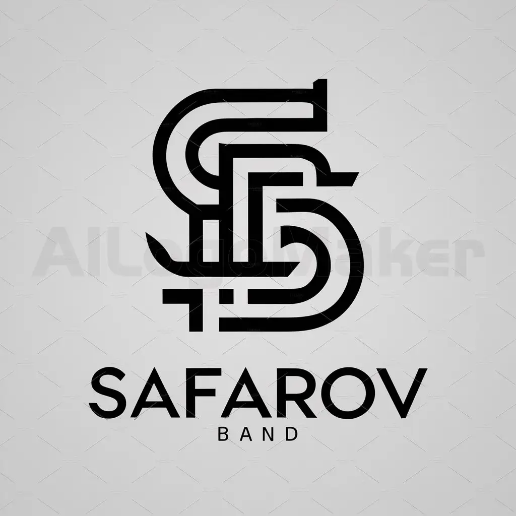 LOGO-Design-for-SAFAROV-BAND-Elegant-FS-Emblem-for-Events-Industry
