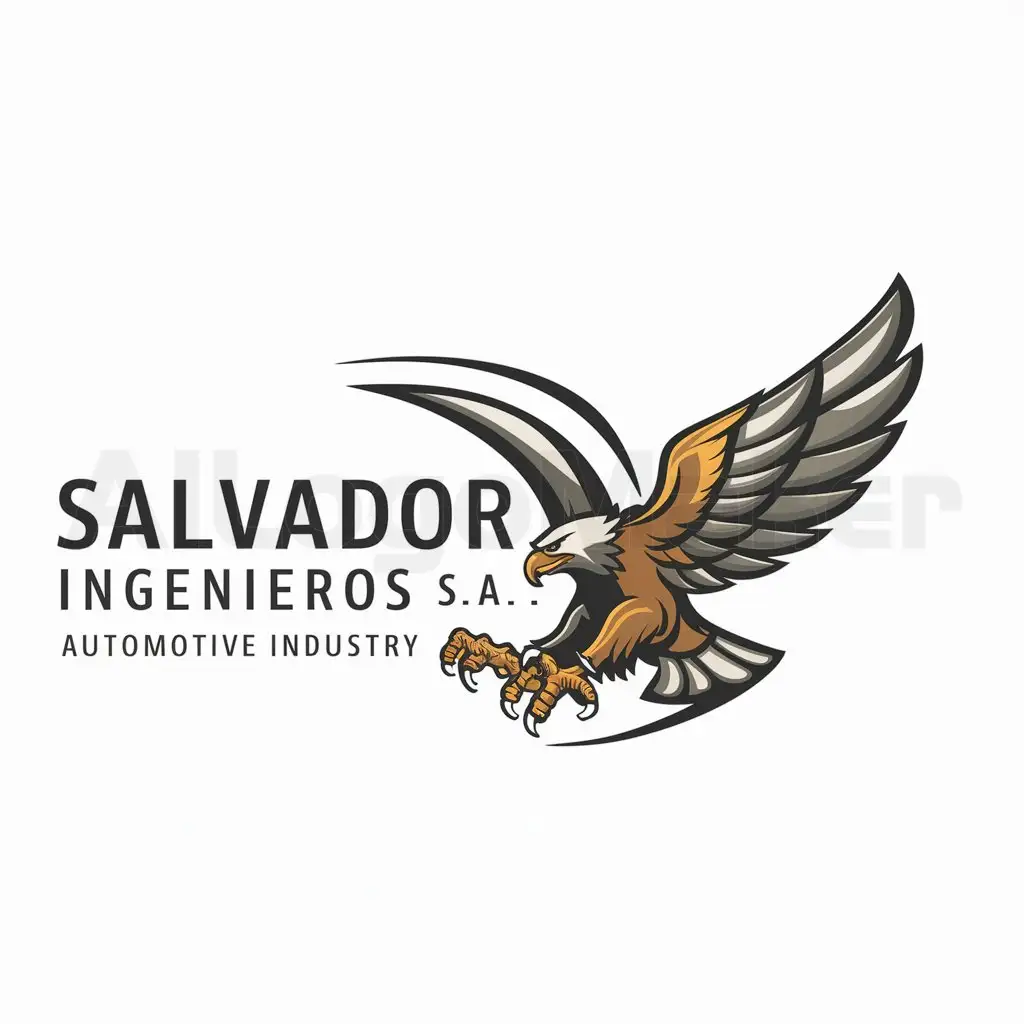 LOGO-Design-for-Salvador-Ingenieros-SAC-Powerful-Eagle-Symbol-for-the-Automotive-Industry