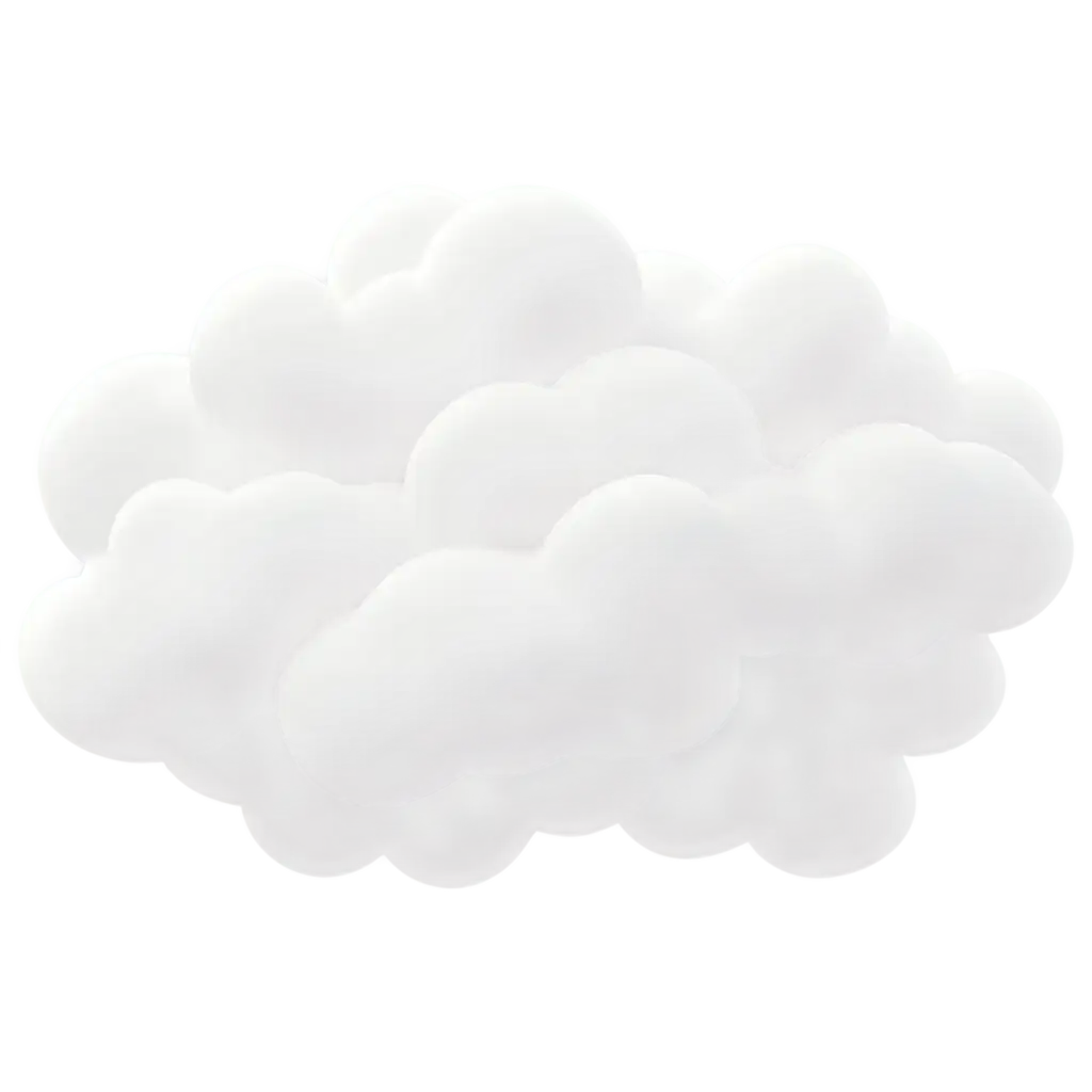 mimic style, small white cloud, 3D,4k,5D minimalism.