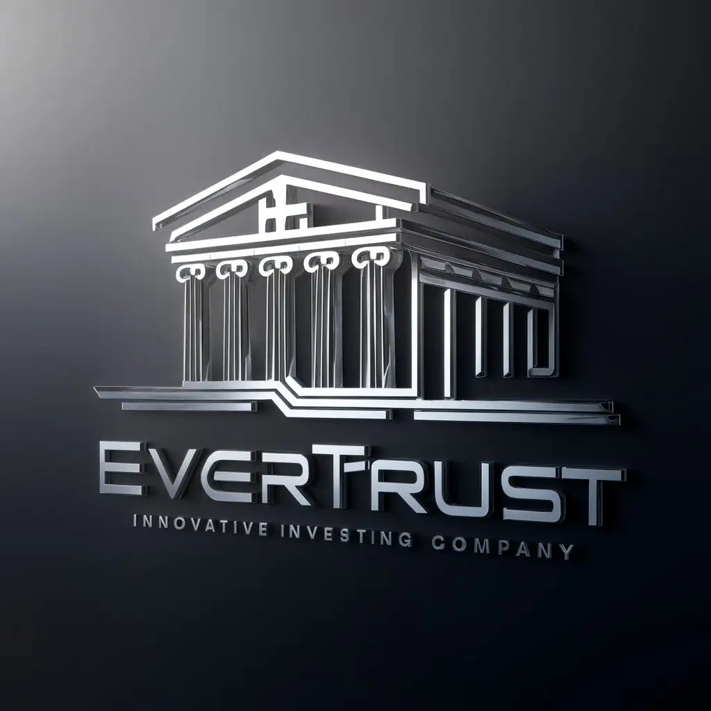 Logo investing company style future Greece name EverTrust