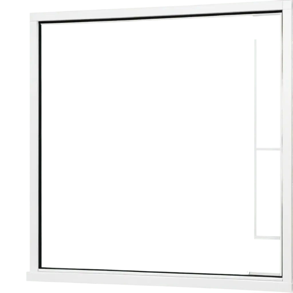 open window, modern, without partitions, in white aluminum, only 1 sheet and only the glass is transparent on the screen, on a matte beige wall, 8k image and 9:16 aspect ratio.