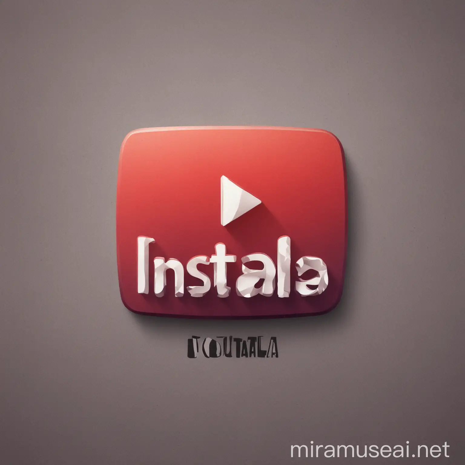  logo para canal de youtube con nombre de  Instala Fácil