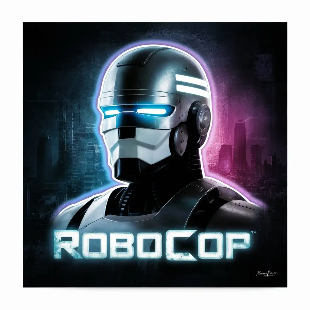 Futuristic-Robocop-Logo-Design-with-Metallic-Elements