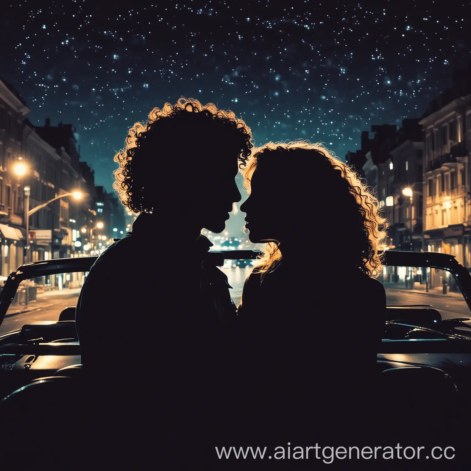 Romantic-Silhouette-of-Couple-in-Car-at-Night-with-City-Lights