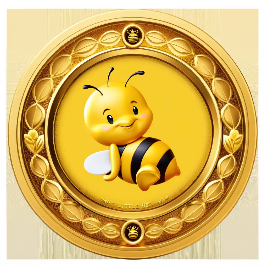 little bee gold coin