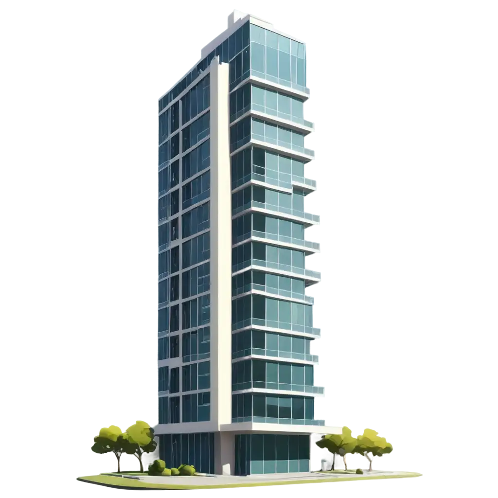 Vibrant-Flat-Cartoon-Building-PNG-Enhance-Your-Visual-Content-with-HighQuality-Illustrations