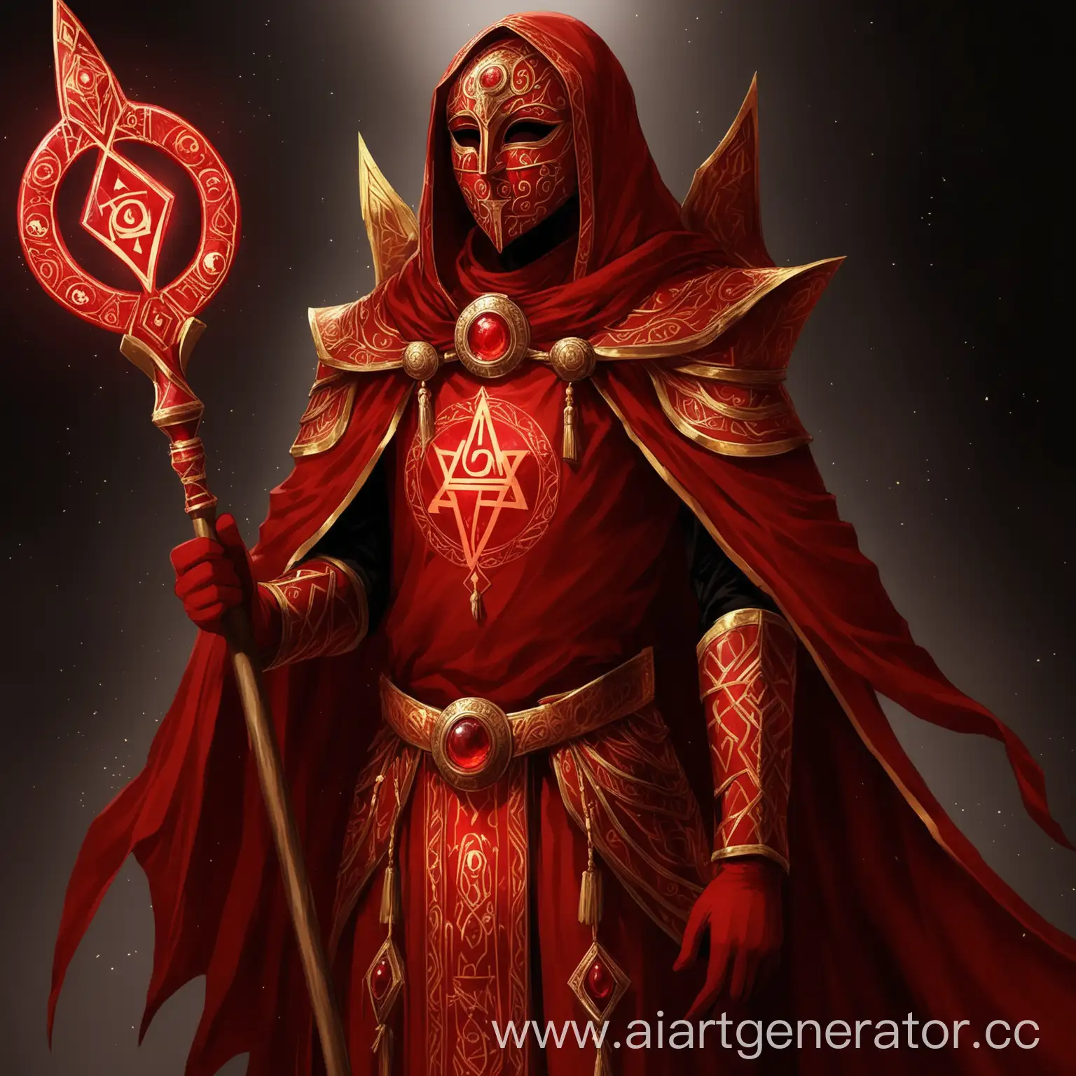 Sarnah-Enigmatic-Figure-in-Crimson-and-Gold-with-Mystical-Staff