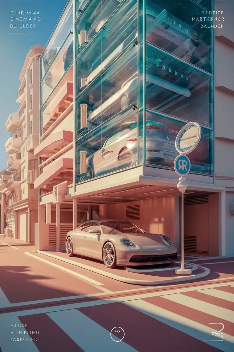 HighQuality-3D-Scene-Urban-Parking-Building-with-Transparent-Technology-Sense